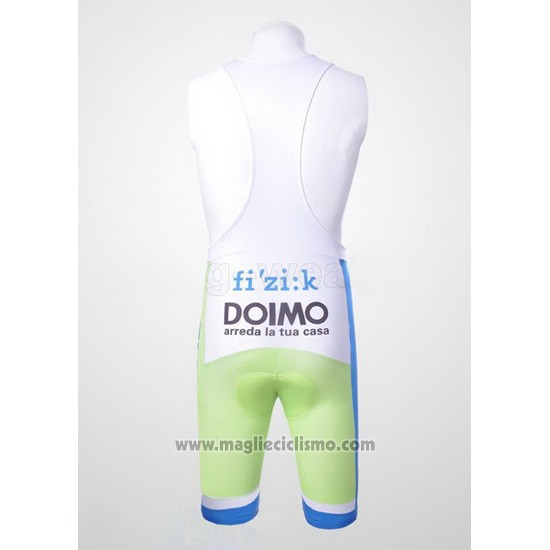 2011 Abbigliamento Ciclismo Liquigas Cannondale Bianco e Verde Manica Corta e Salopette